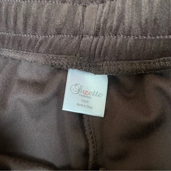 SOLD Brown Soft Velour Pants - Picture 4 of 5